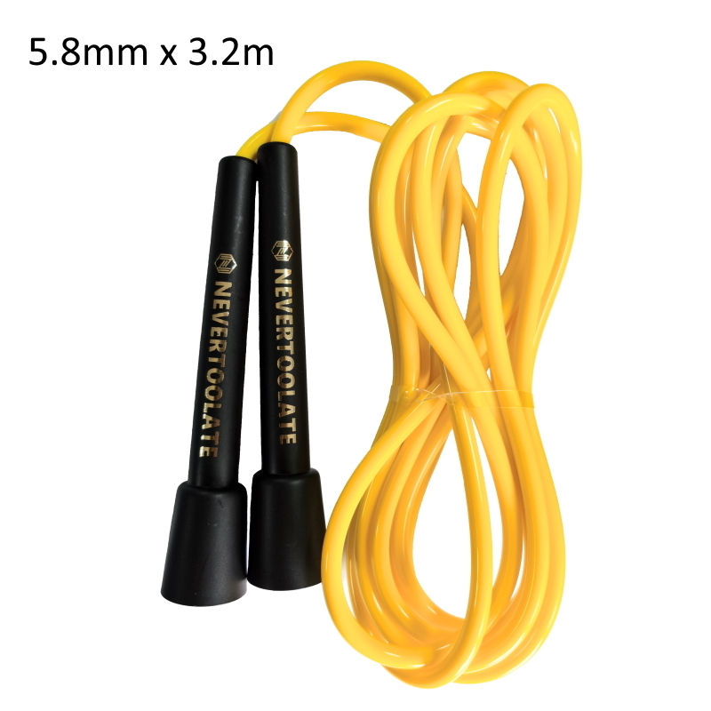 Speed Skipping Rope - NEVERTOOLATE 143 gram 5.8mm diameter 10.5ft