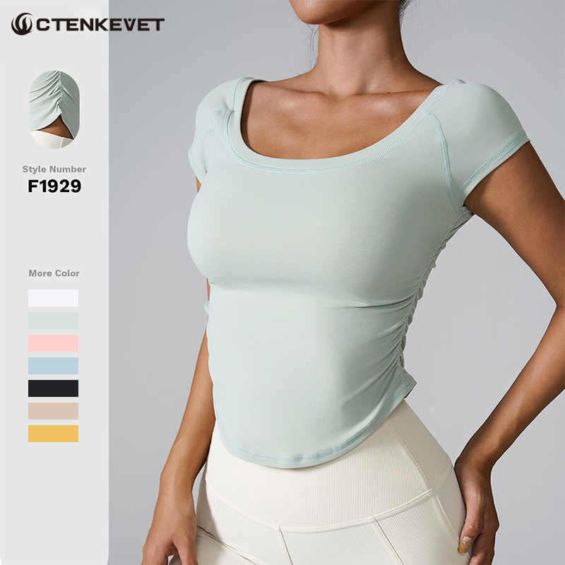 Outdoor Sport Outfit - Ctenkevet Tight Athletic Short Sleeves Women