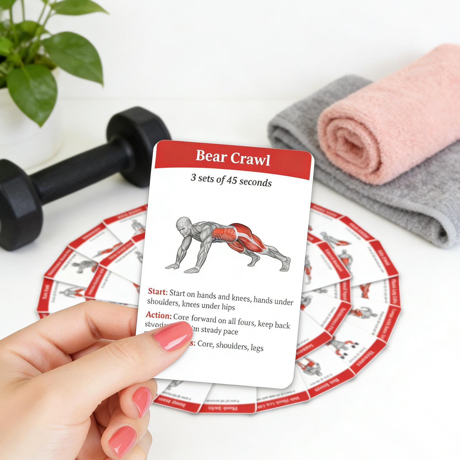36pcs Fitness Cards Comprehens - Outdoor Sport Jas recension och pris
