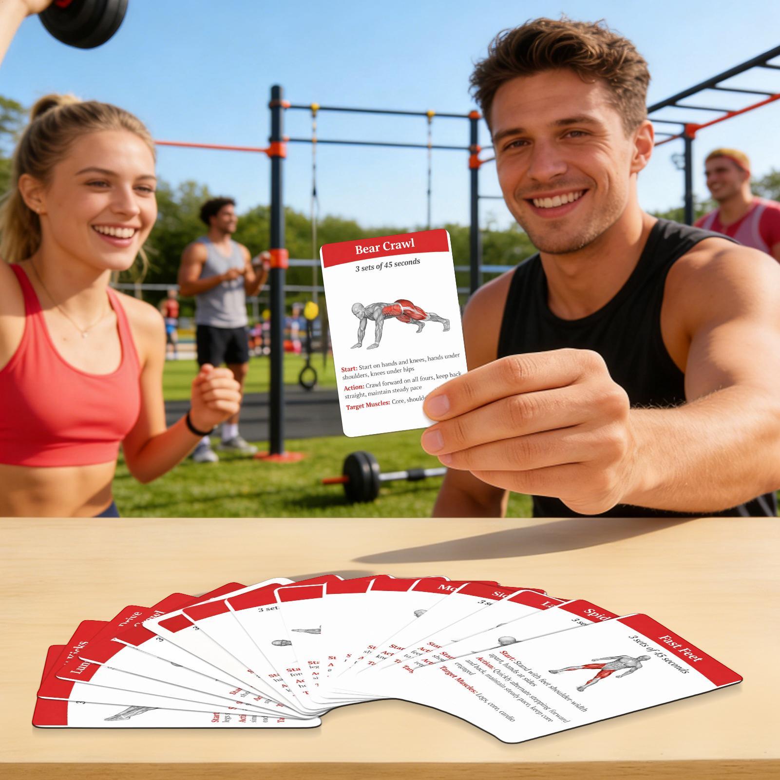 36pcs Fitness Cards Comprehens - Outdoor Sport Jas recension och pris