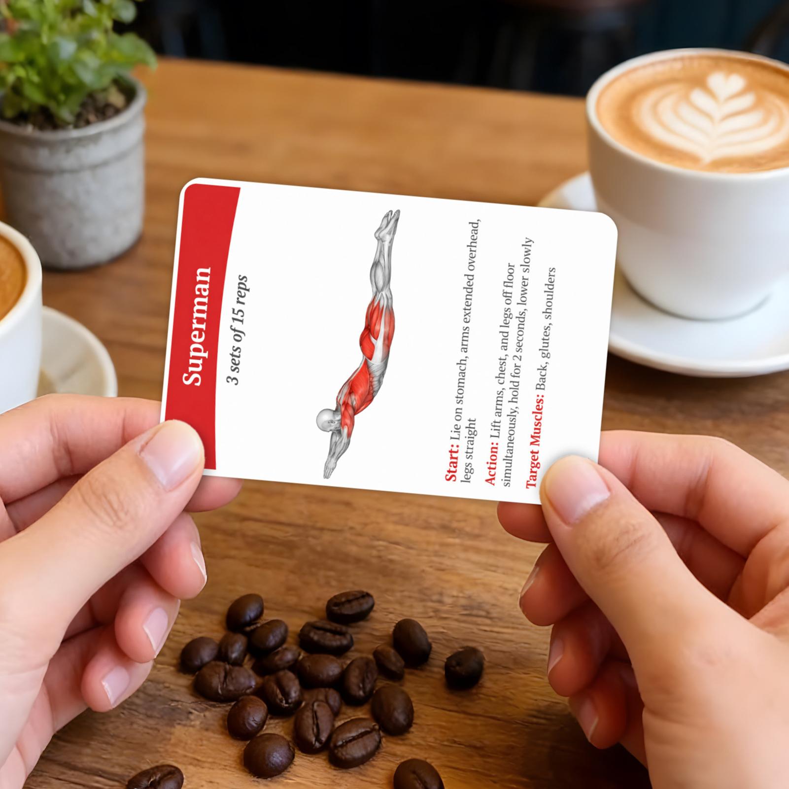 36pcs Fitness Cards Comprehens - Outdoor Sport Jas recension och pris