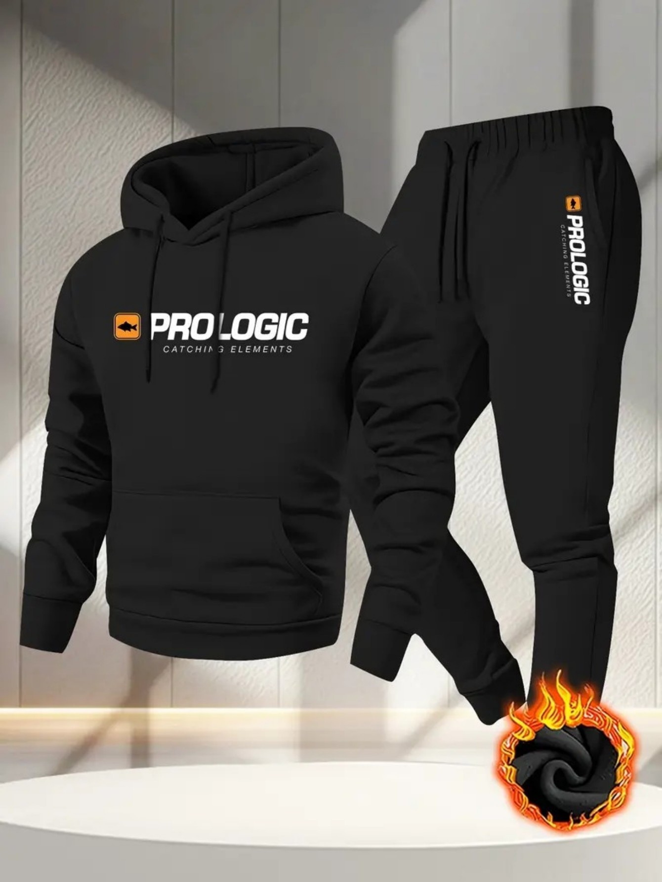 Men Printed Fleece Lined Hoodi - Outdoor Sport Outfit recension och pris