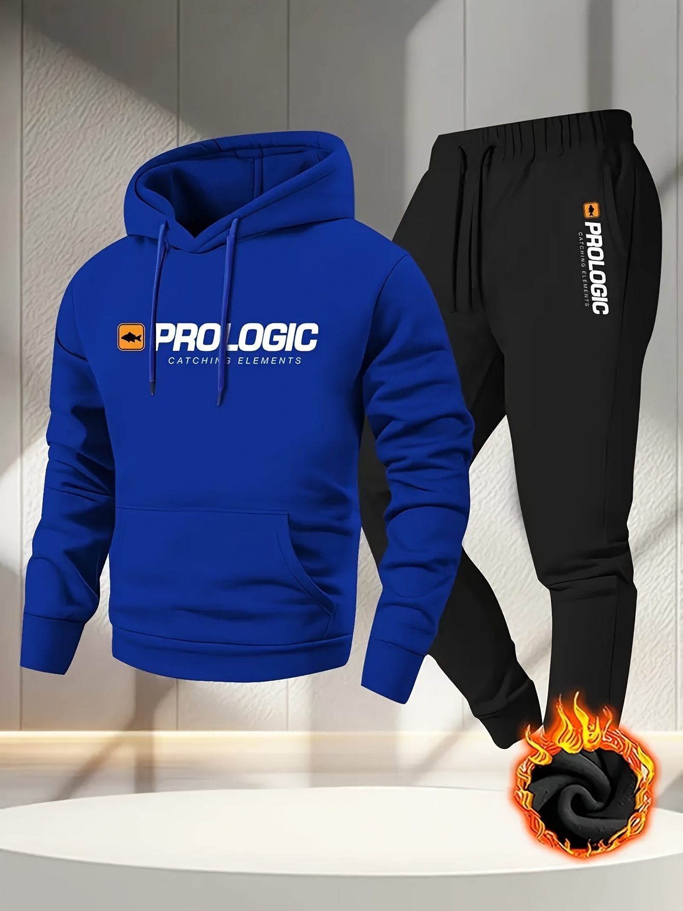 Men Printed Fleece Lined Hoodi - Outdoor Sport Outfit recension och pris